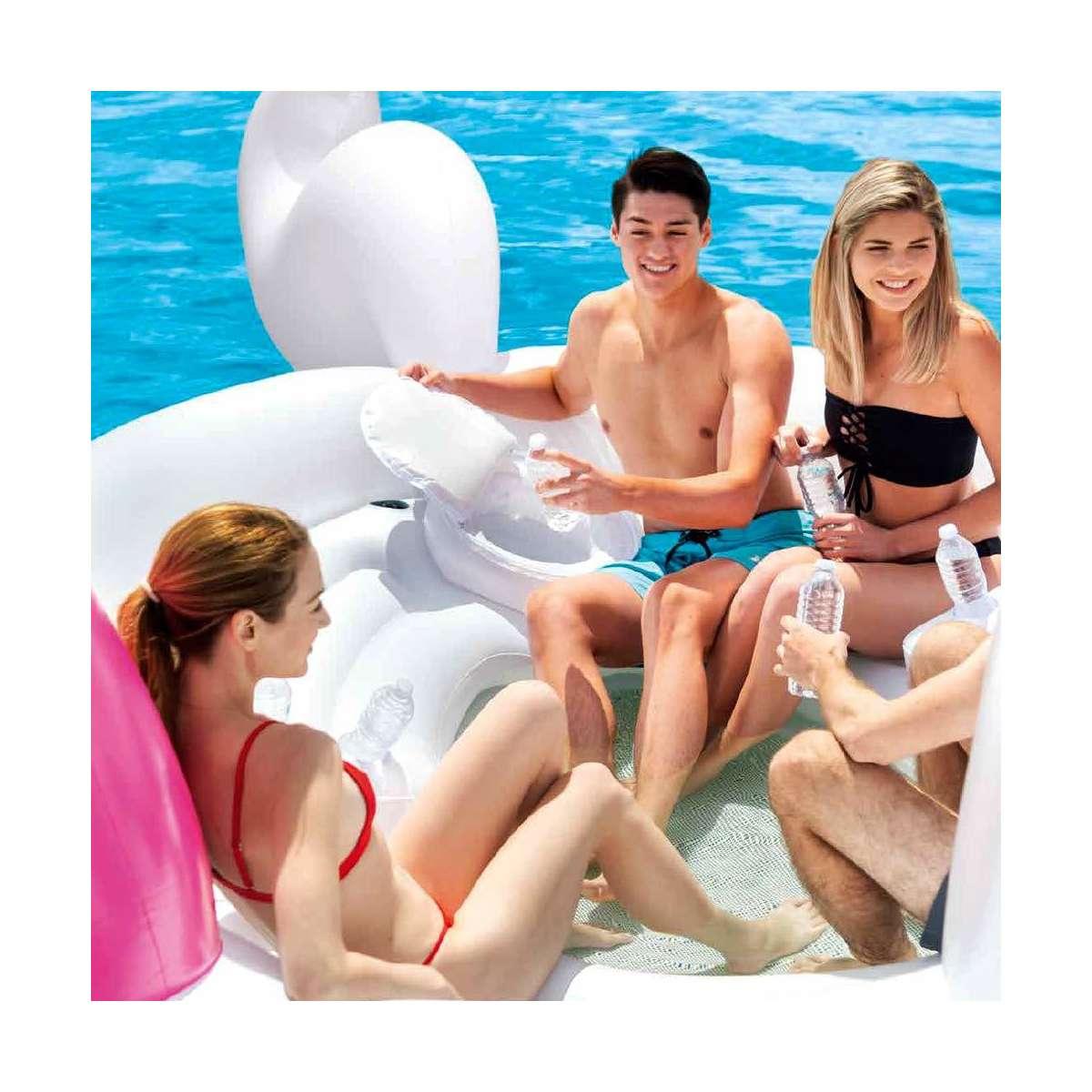 Intex 57266 - Mega Isola Party Unicorno Intex 503x335x173cm