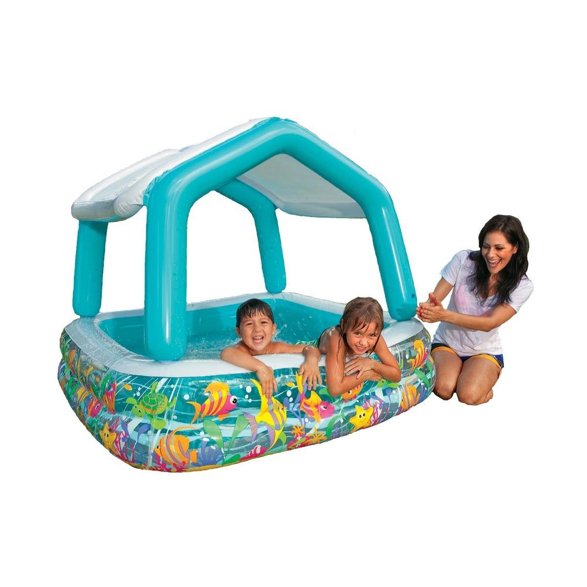 Intex 57470 - piscina acquario con parasole 157x157x122cm