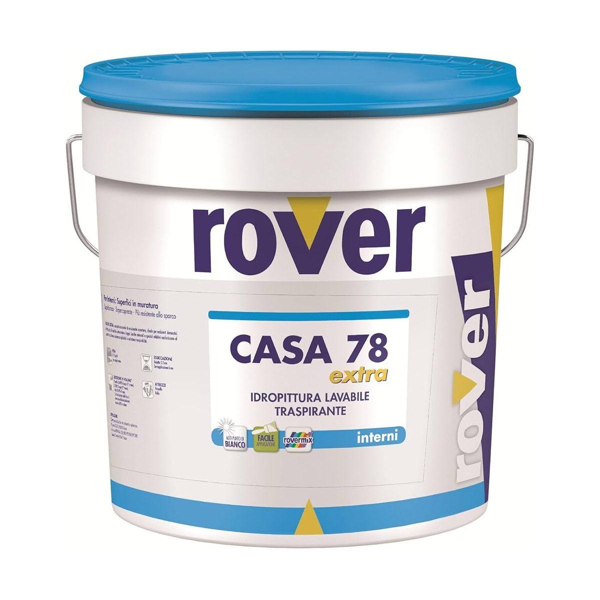 Offerta rover casa 78 idropittura lavabile traspirante extra bianco 5l