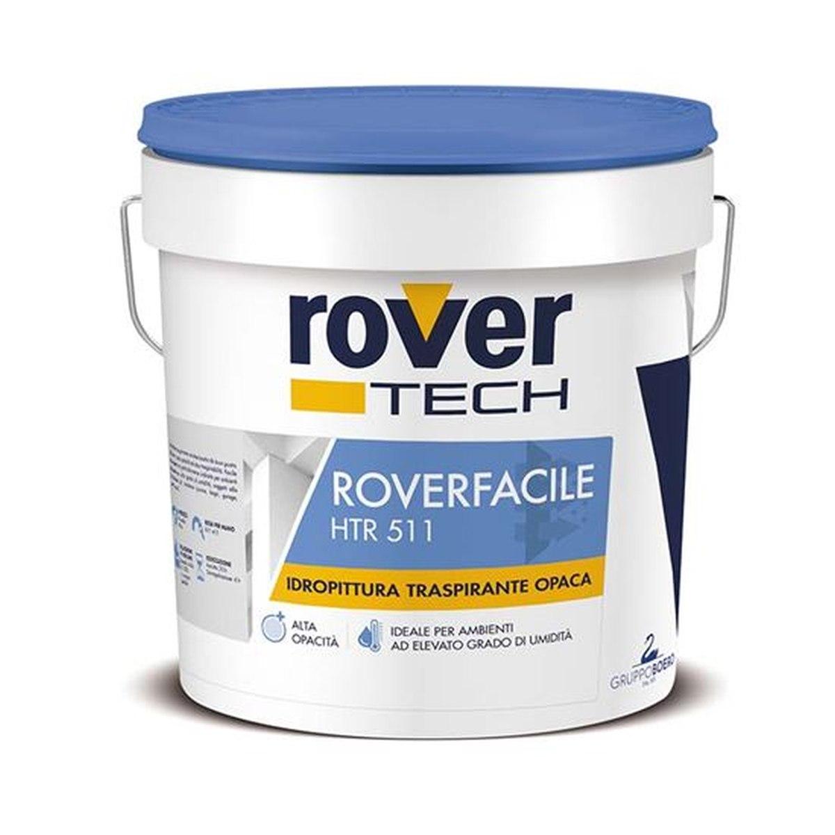 Roverfacile htr 511 - idropittura lavabile traspirante bianco 5 litri