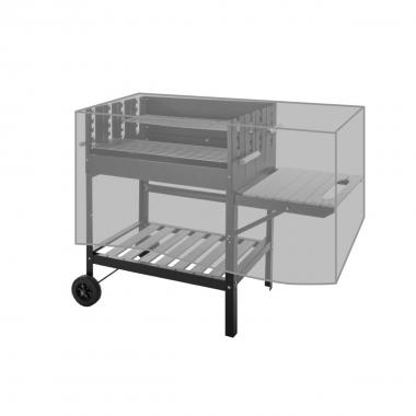 VERDELOOK Telo in polietilene per la Copertura del Barbecue, 125x55x55 cm