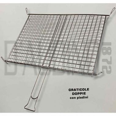 Graticola sandrigarden doppie mod. largo c/piedi 350x400mm