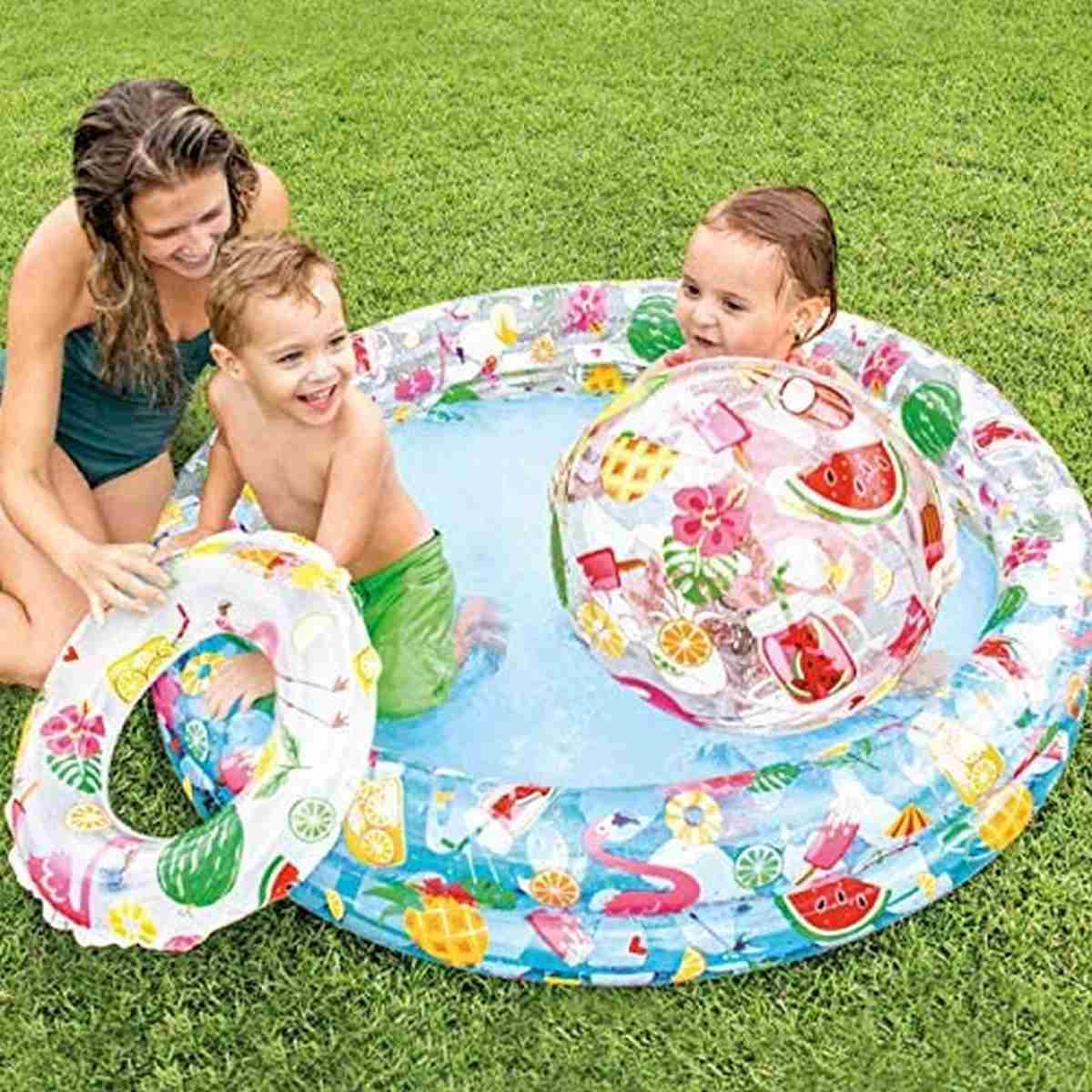 Intex 59460 - set piscina/palla/salvagente stars l.12