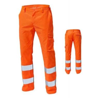 Pantalone alta visibilita' tg. xxl cotone/poliestere arancio