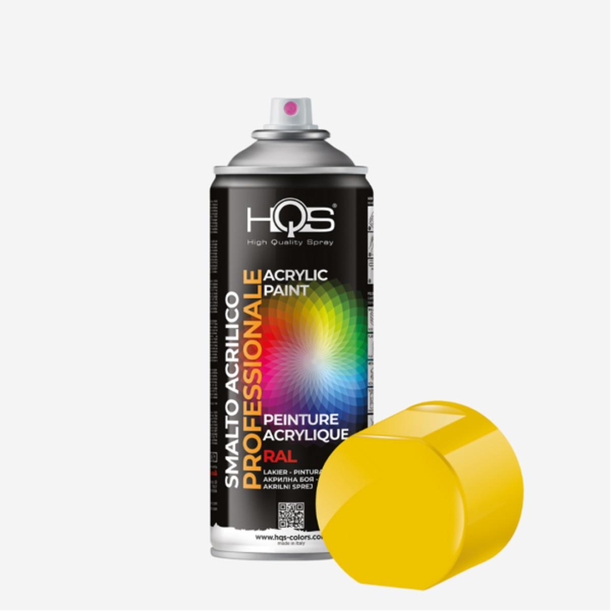 Hqs colors vernice spray ral 1023 giallo traffico 400 ml