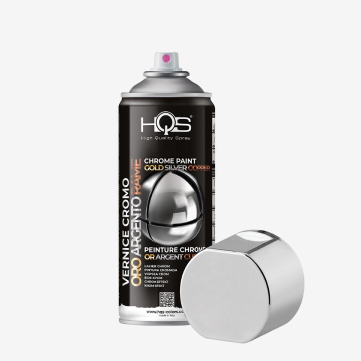 Hqs colors vernice spray cromo argento 400 ml