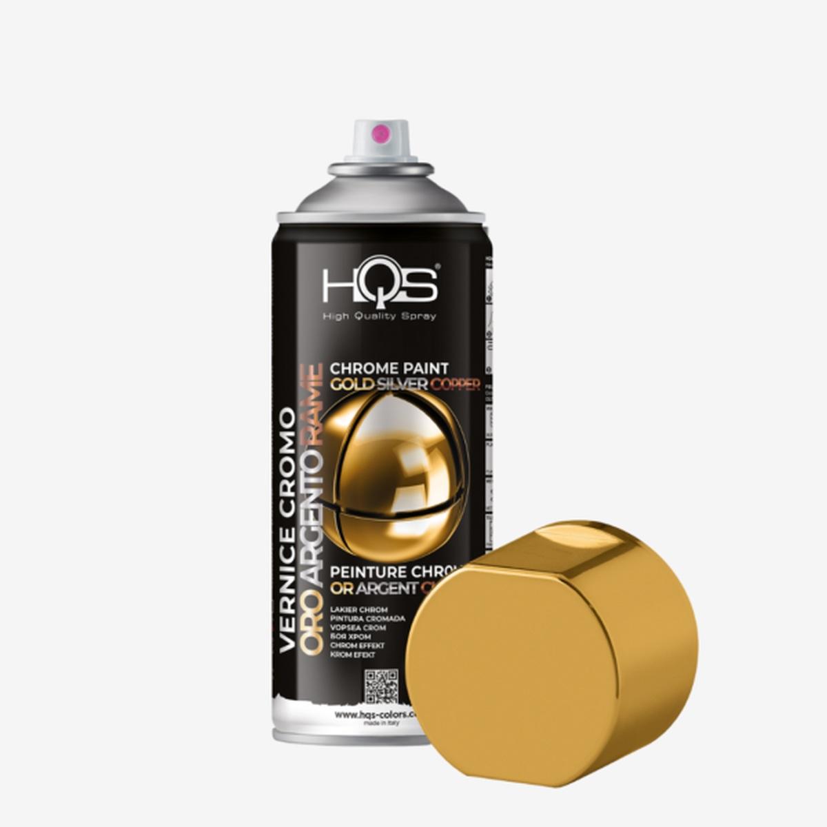 Hqs colors vernice spray cromo oro 400 ml