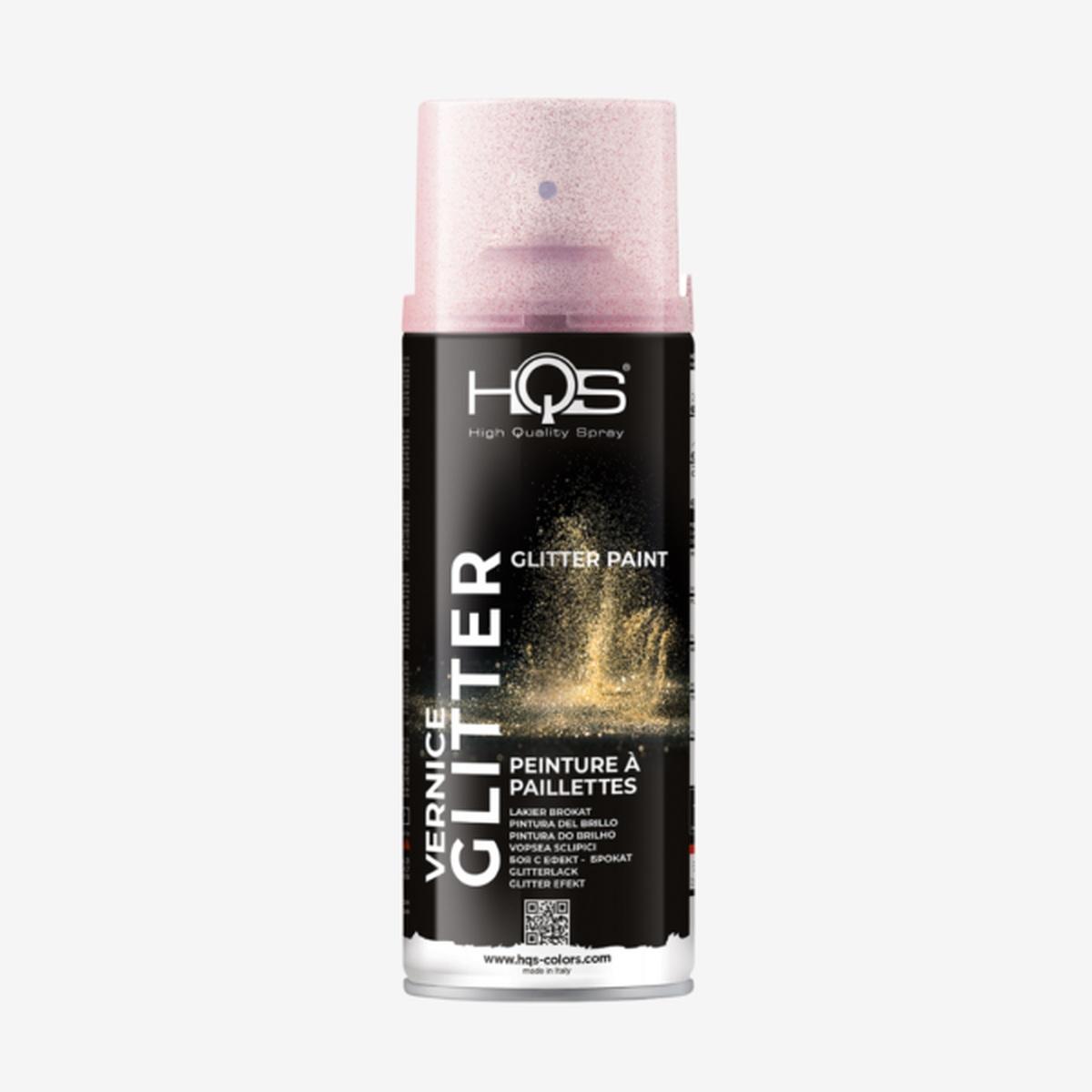 Hqs colors vernice spray effetto glitter red/rosso 400 ml