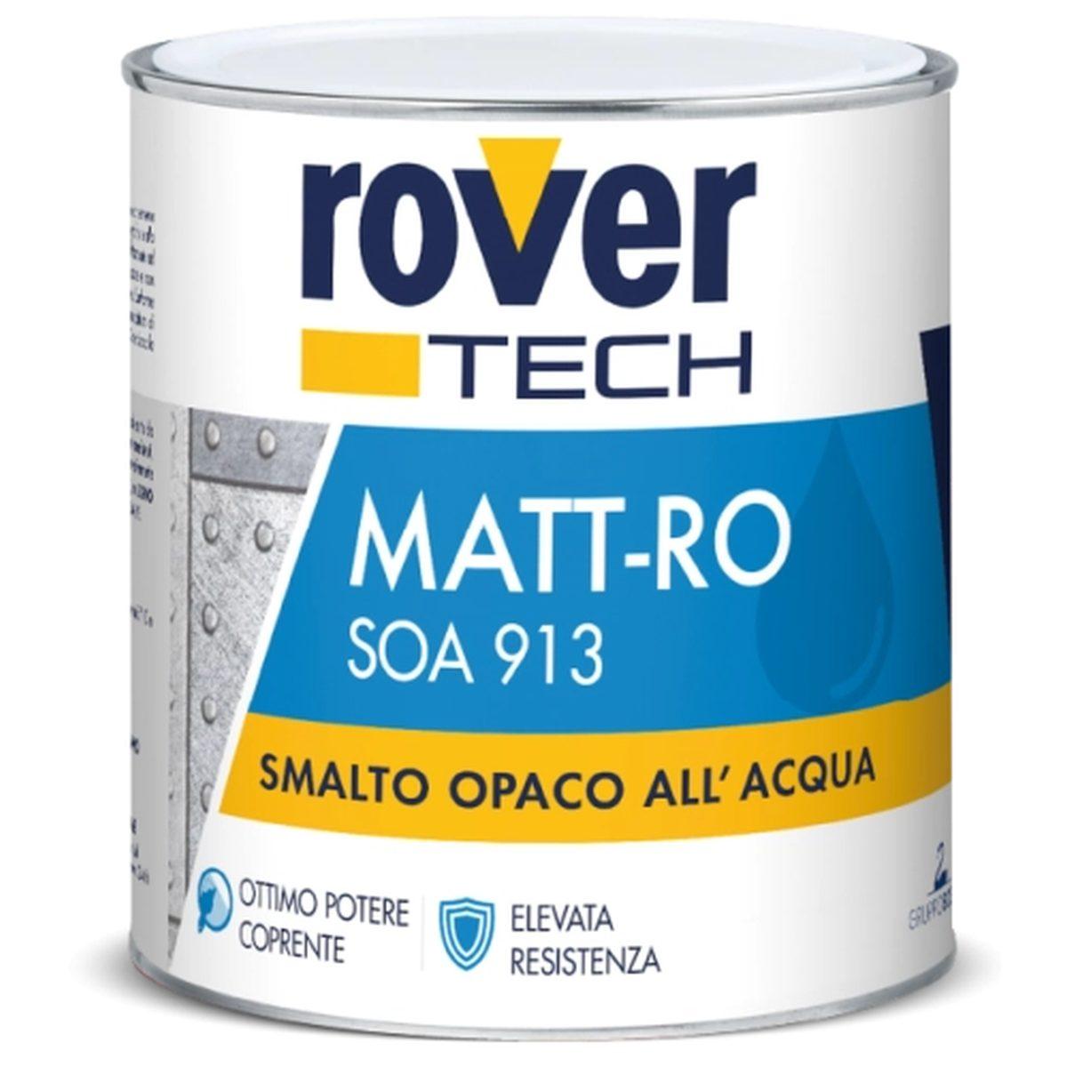 Rover soa 913 - matt-ro smalto opaco all'acqua grigio antracite 750ml