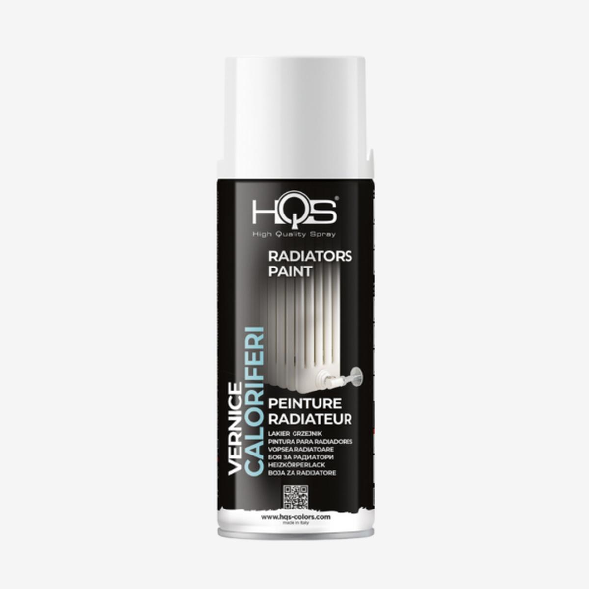 Hqs colors vernice spray bianco calorifero satinato 400 ml