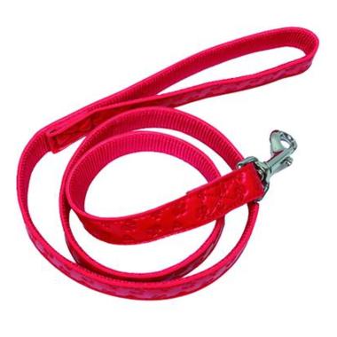 Guinzaglio per cani nylon blinky piatto con moschettone 120cm