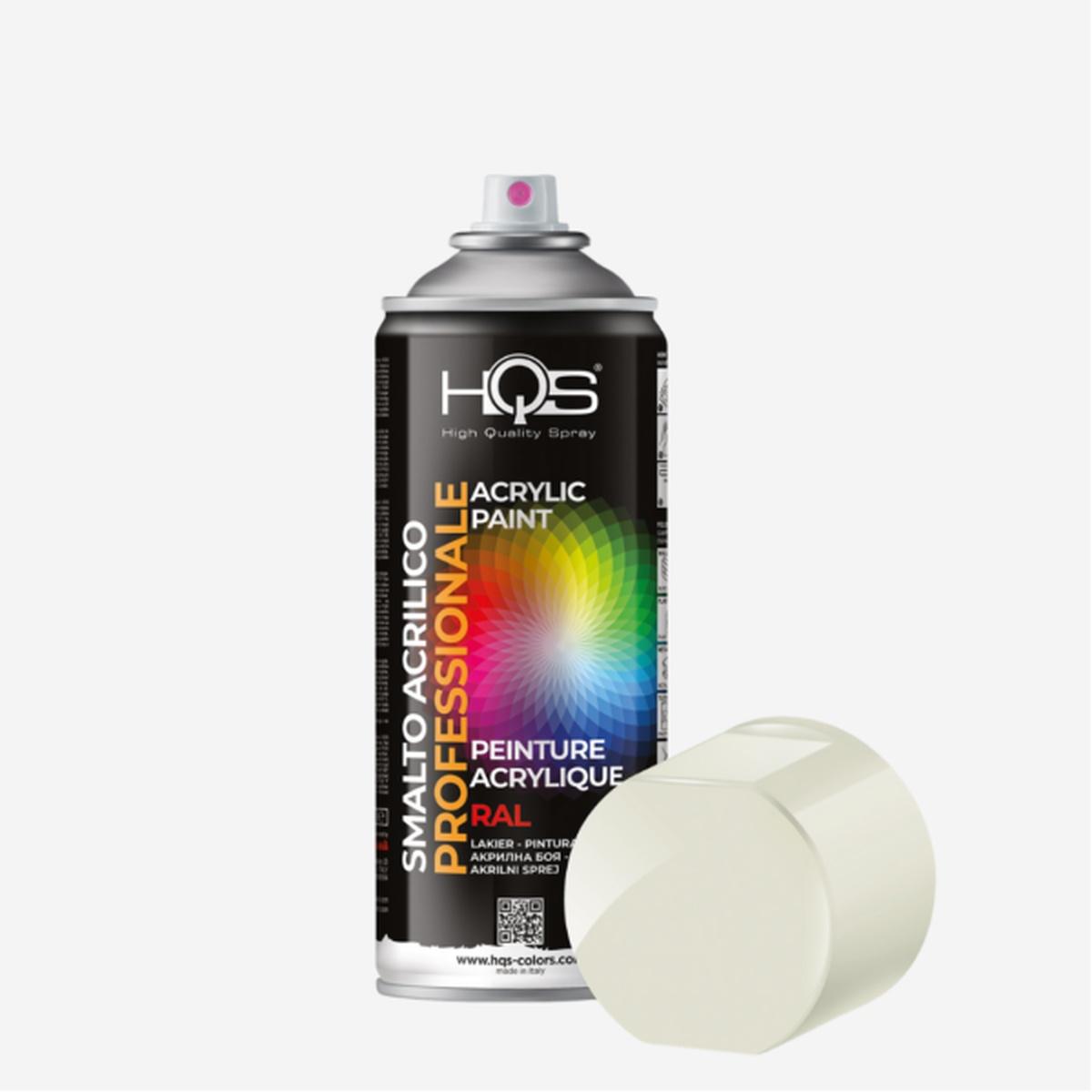 Hqs colors vernice spray ral 9016 bianco lucido 400 ml