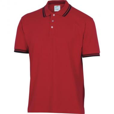 DELTAPLUS 18979 - Polo Piquè Rossa in Cotone XXXL