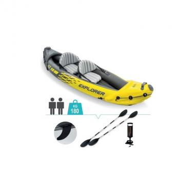 INTEX 68307 - CANOA GONFIABILE EXPLORER K2 CON REMI 314x91x55cm