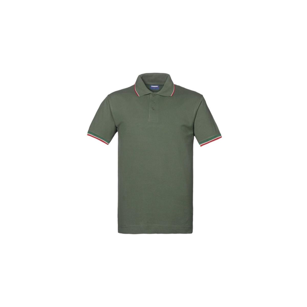 Rossini hh146 - polo italia m/m verde oliva tg.xxl