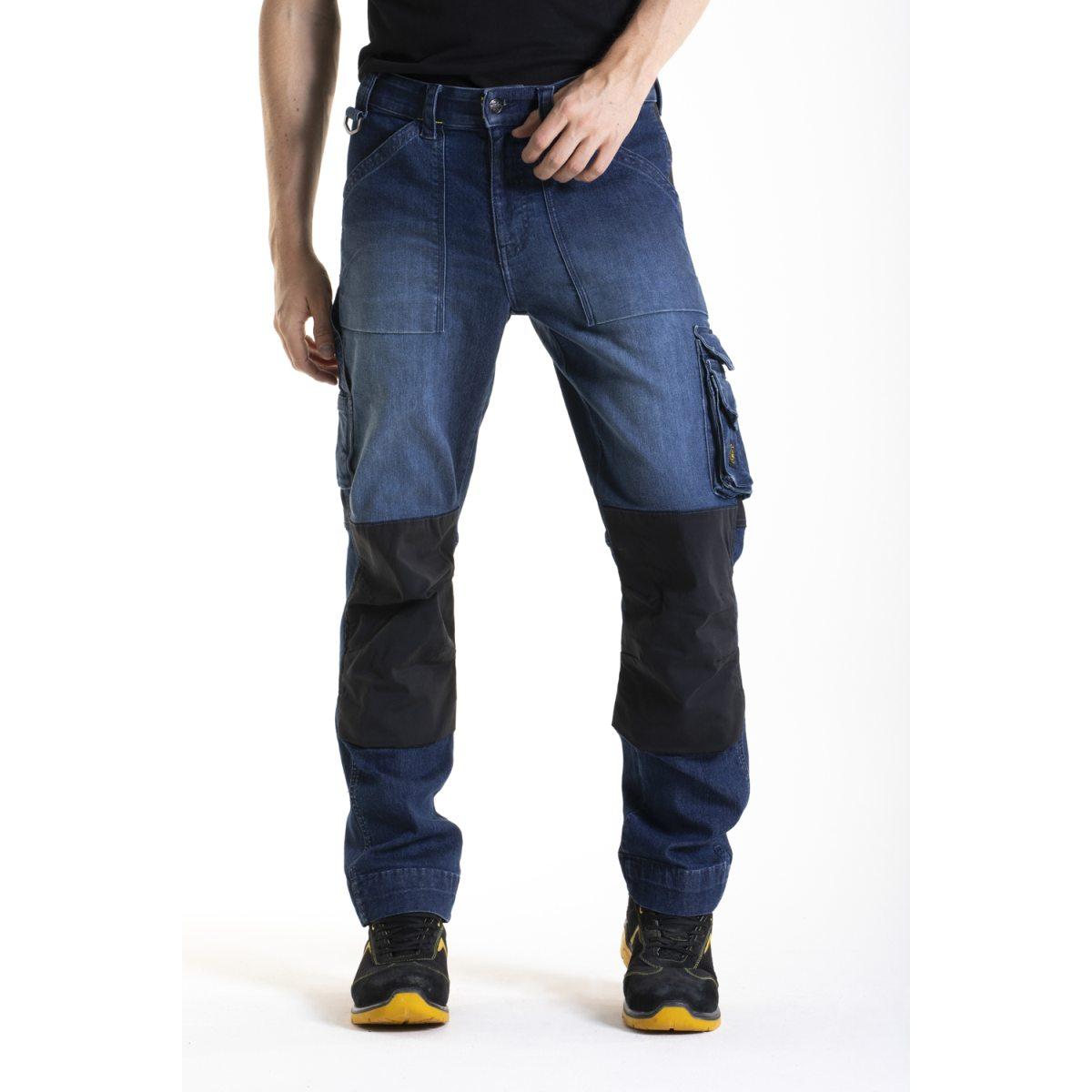 Rica lewis jeans mobtec blu mobil1 multitasche denim uomo tg.50