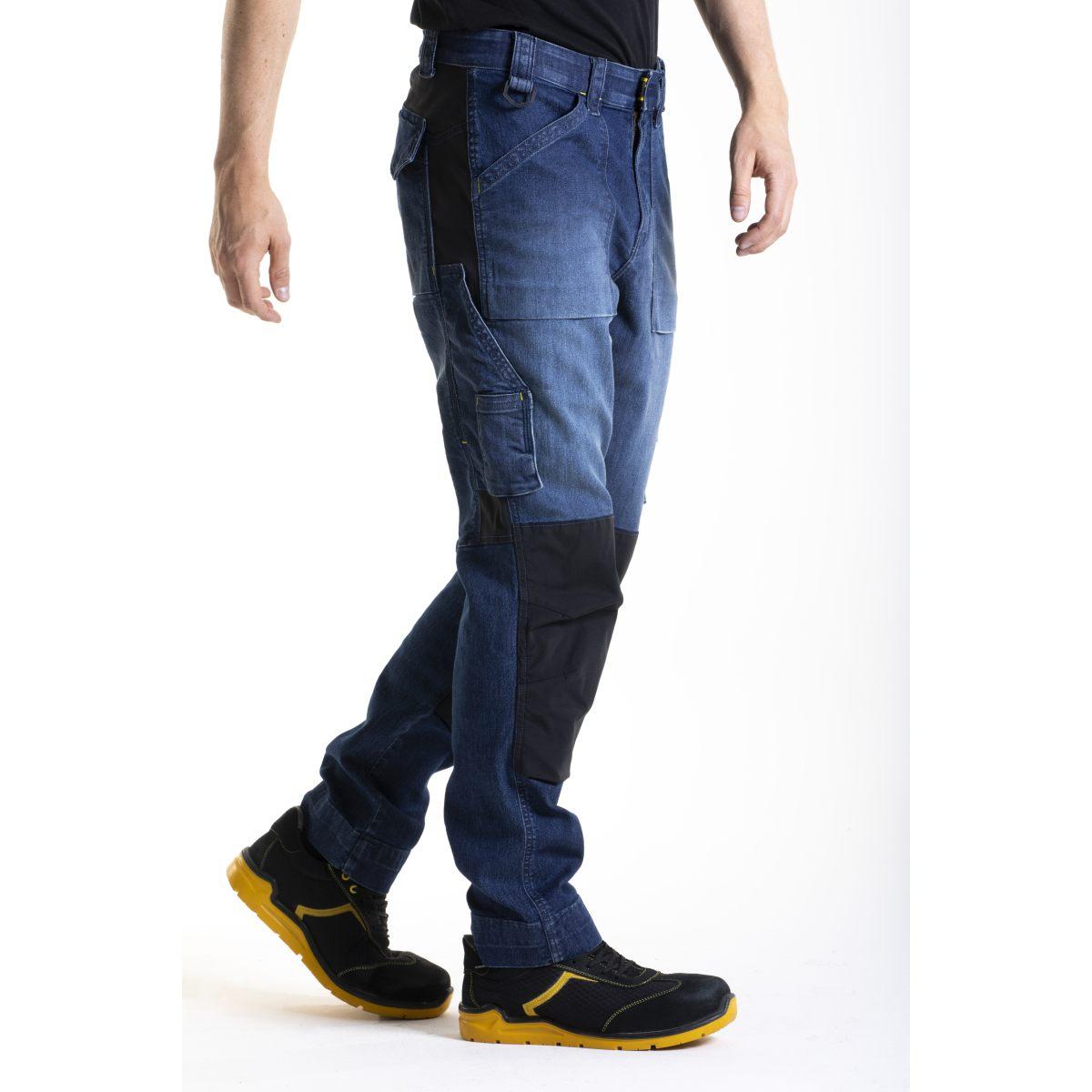 Rica lewis jeans mobtec blu mobil1 multitasche denim uomo tg.50