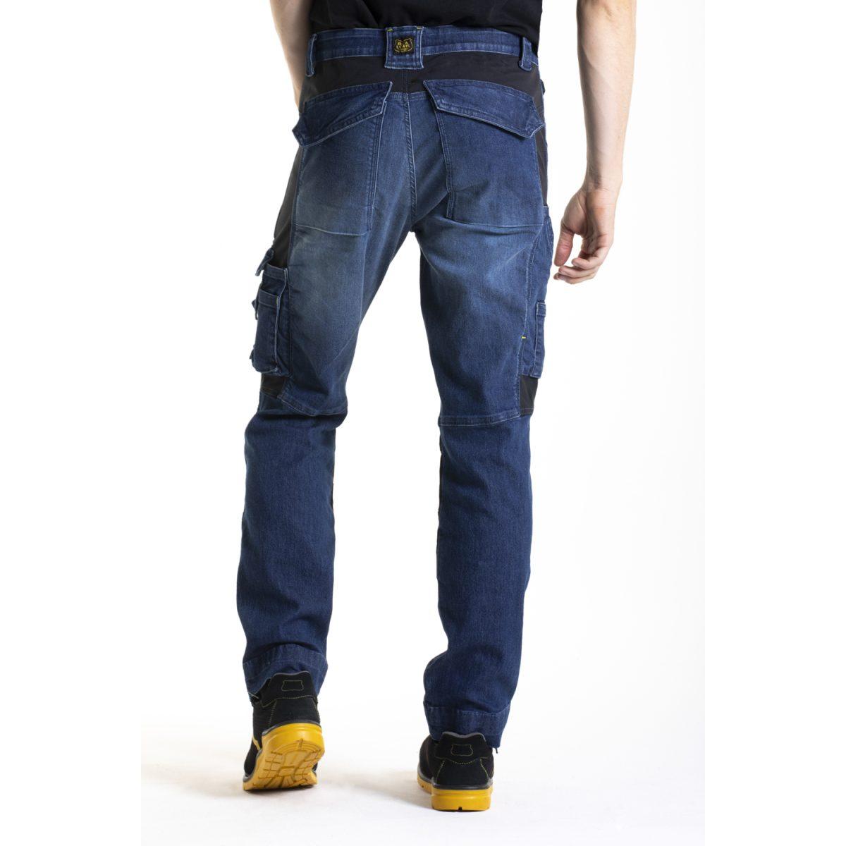 Rica lewis jeans mobtec blu mobil1 multitasche denim uomo tg.50