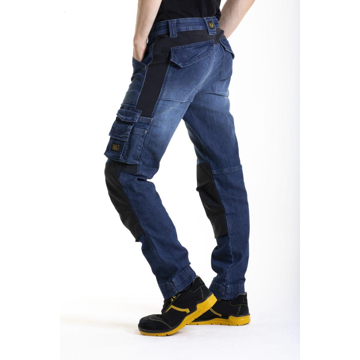 Rica lewis jeans mobtec blu mobil1 multitasche denim uomo tg.50